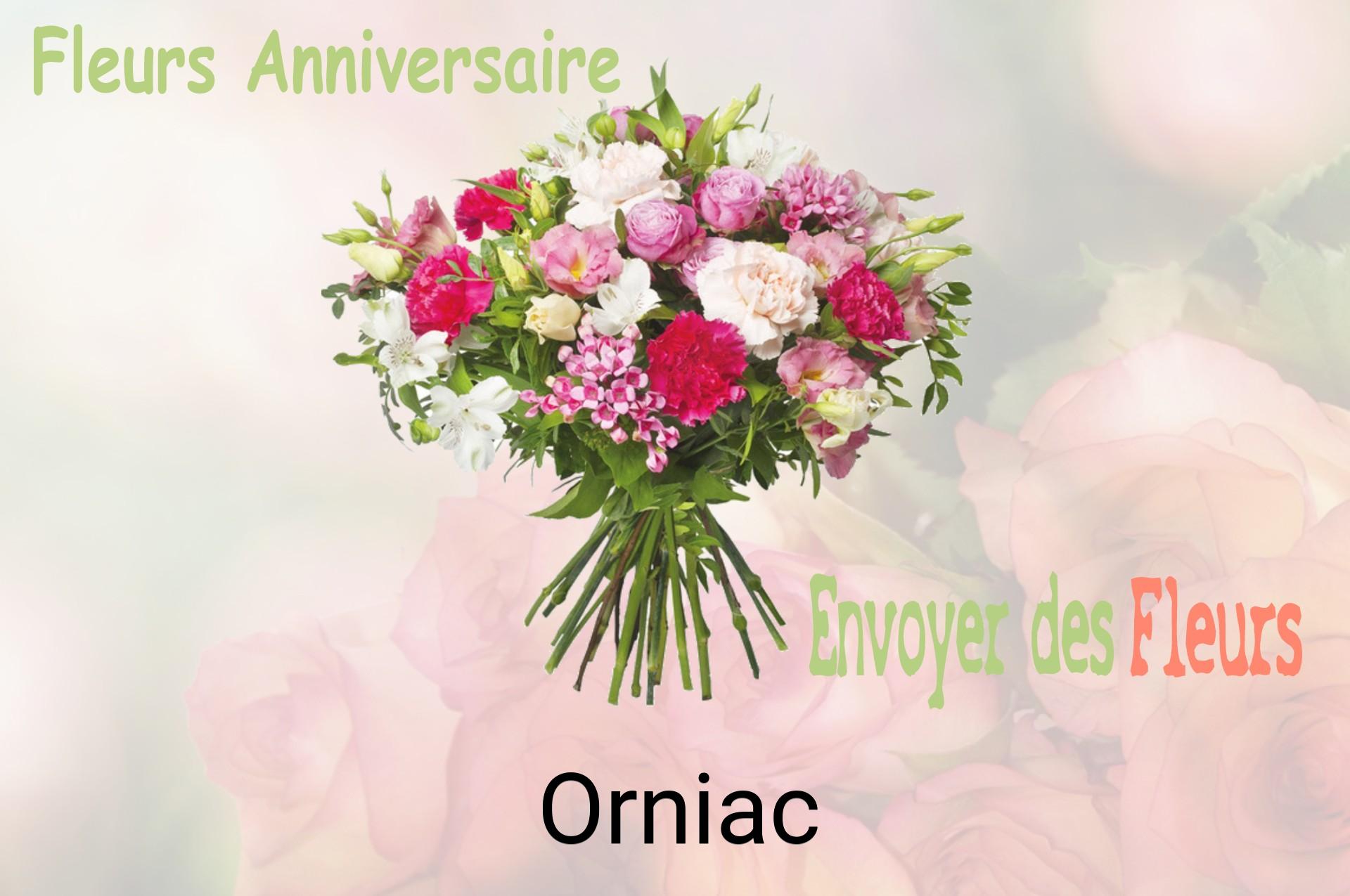 Bouquet de fleurs d’anniversaire livré à Orniac